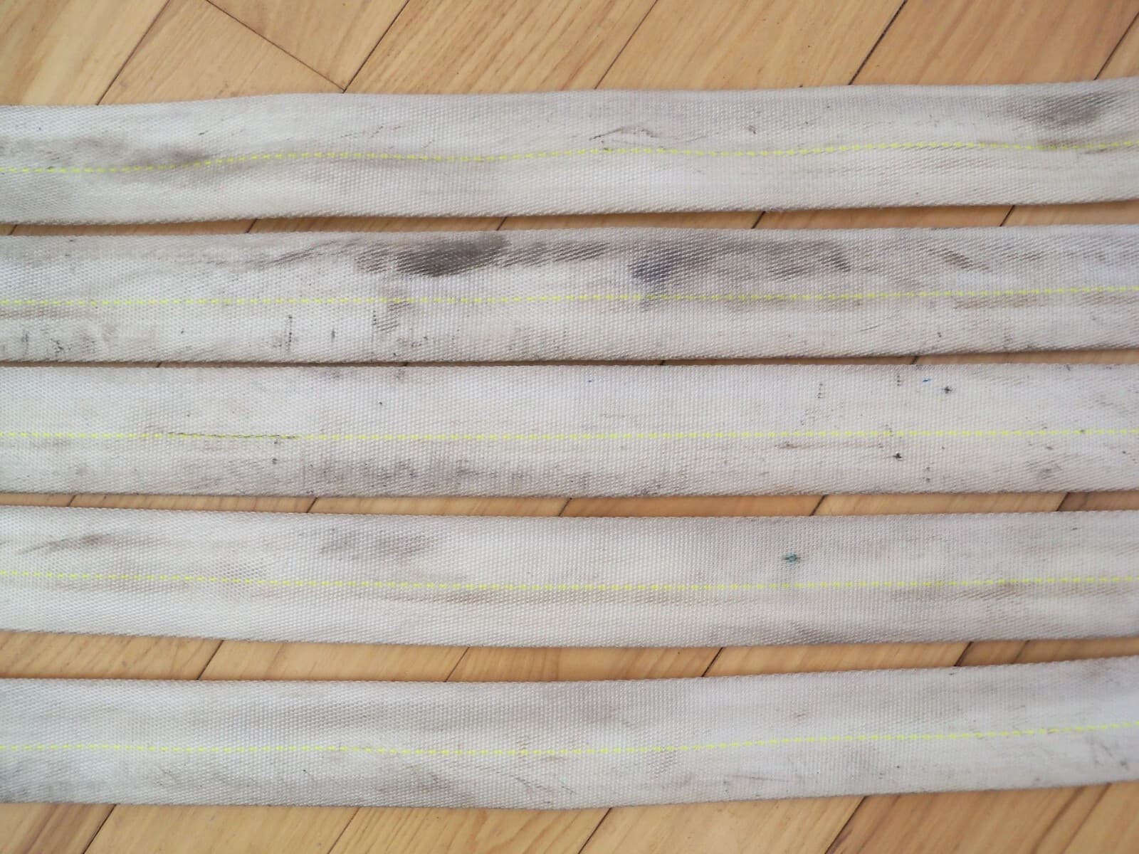 5 Feet of Used Decommissioned Wildland Fire Hose; Abrasion Protection 2.5" flat 3