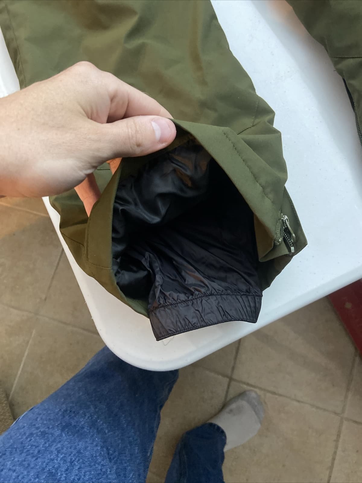 Bumdeep women's Snow Overalls Medium Green Snowboarding Ski 3