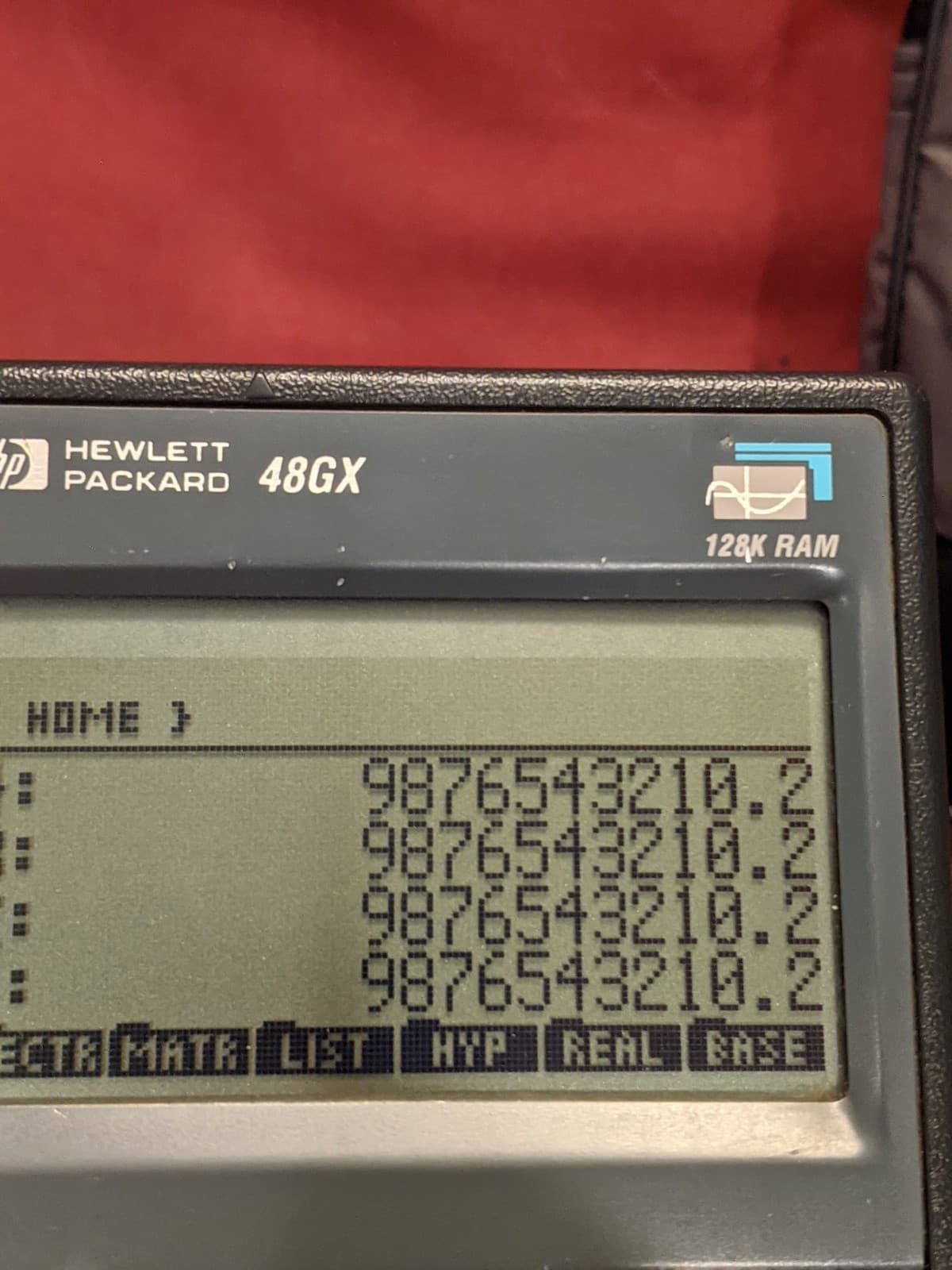 Hewlett Packard HP 48GX High Contrast Black Screen 128K Graphing Calculator 5