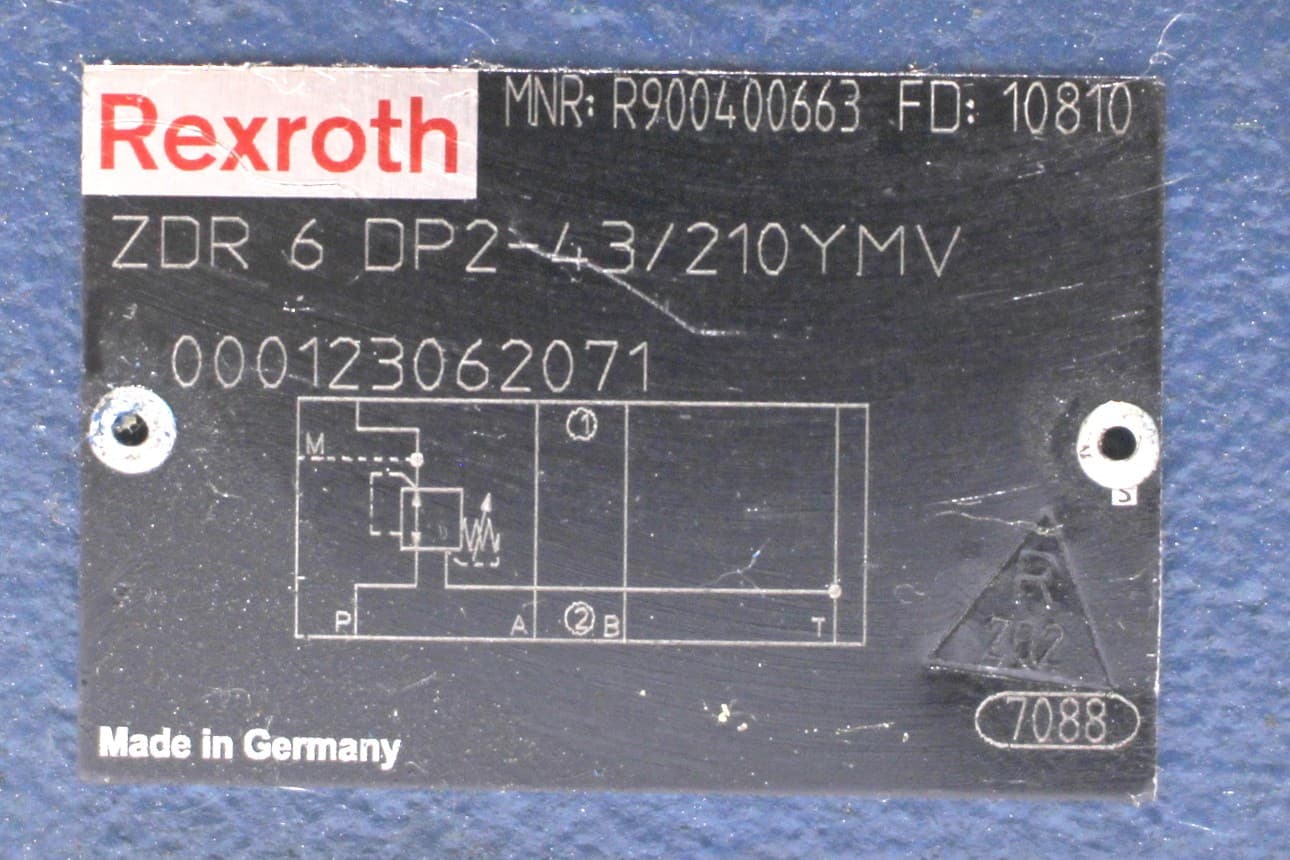 Rexroth Zdr 6 Dp2-43/210ymv Pressure Reducing Valve R900400663 Unused 2