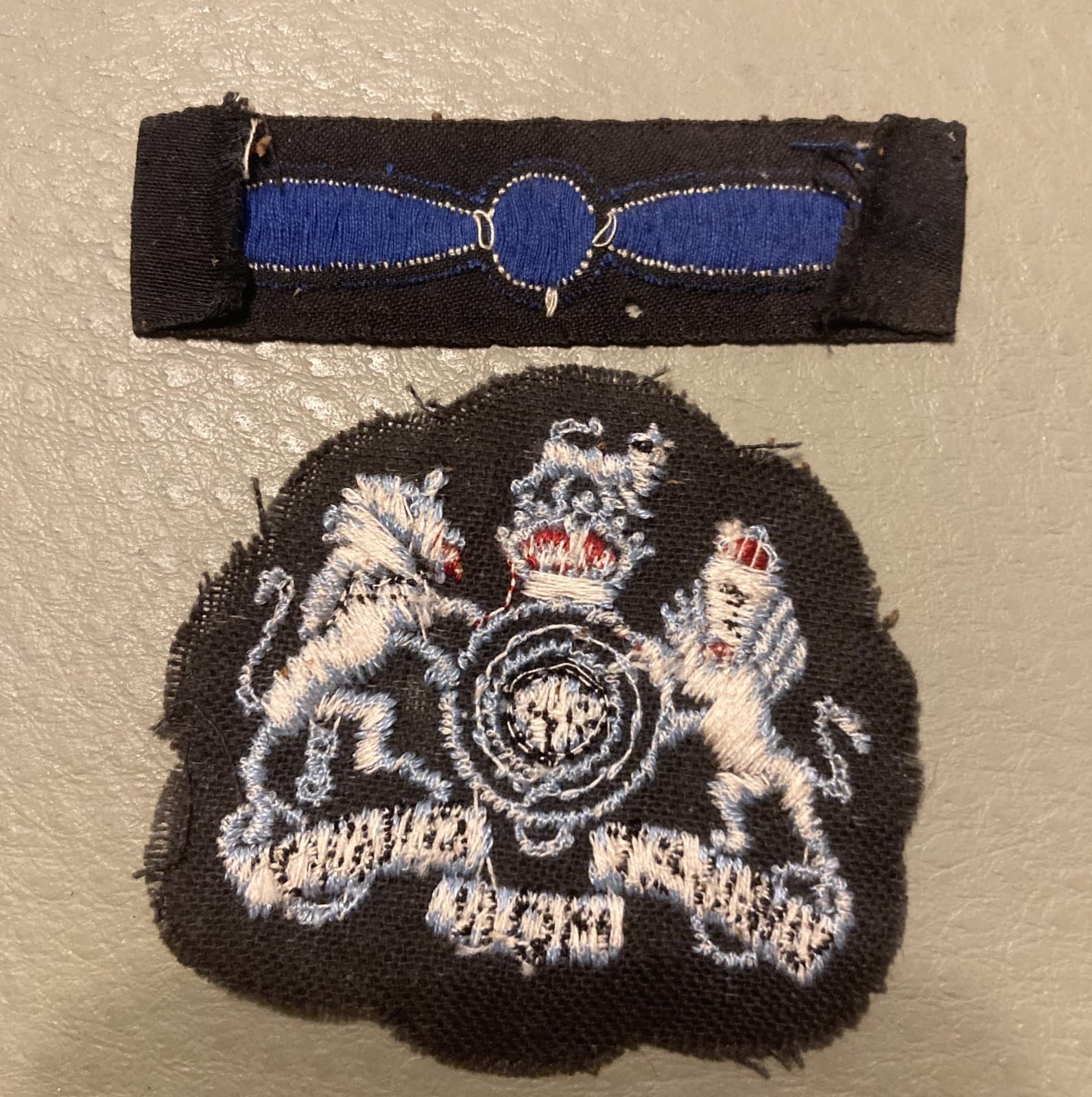 2 WWII RAF Patches Great Britain Dieu Et Mon Droit & Propeller 4