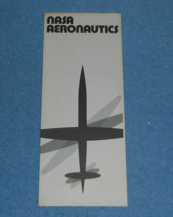 1973 NASA Brochure Aeronautical Research VTOL Airfoil Wind Vortex Diagrams