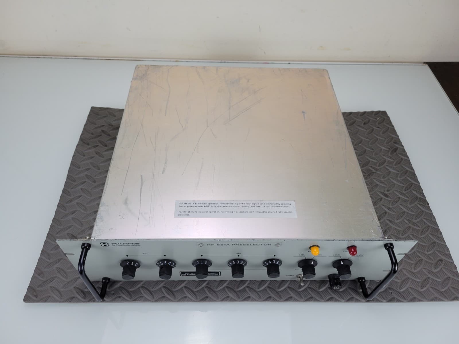 HARRIS RF 551A PRESELECTOR/POSTSELECTOR FOR RF 590 AND OTHERS 4