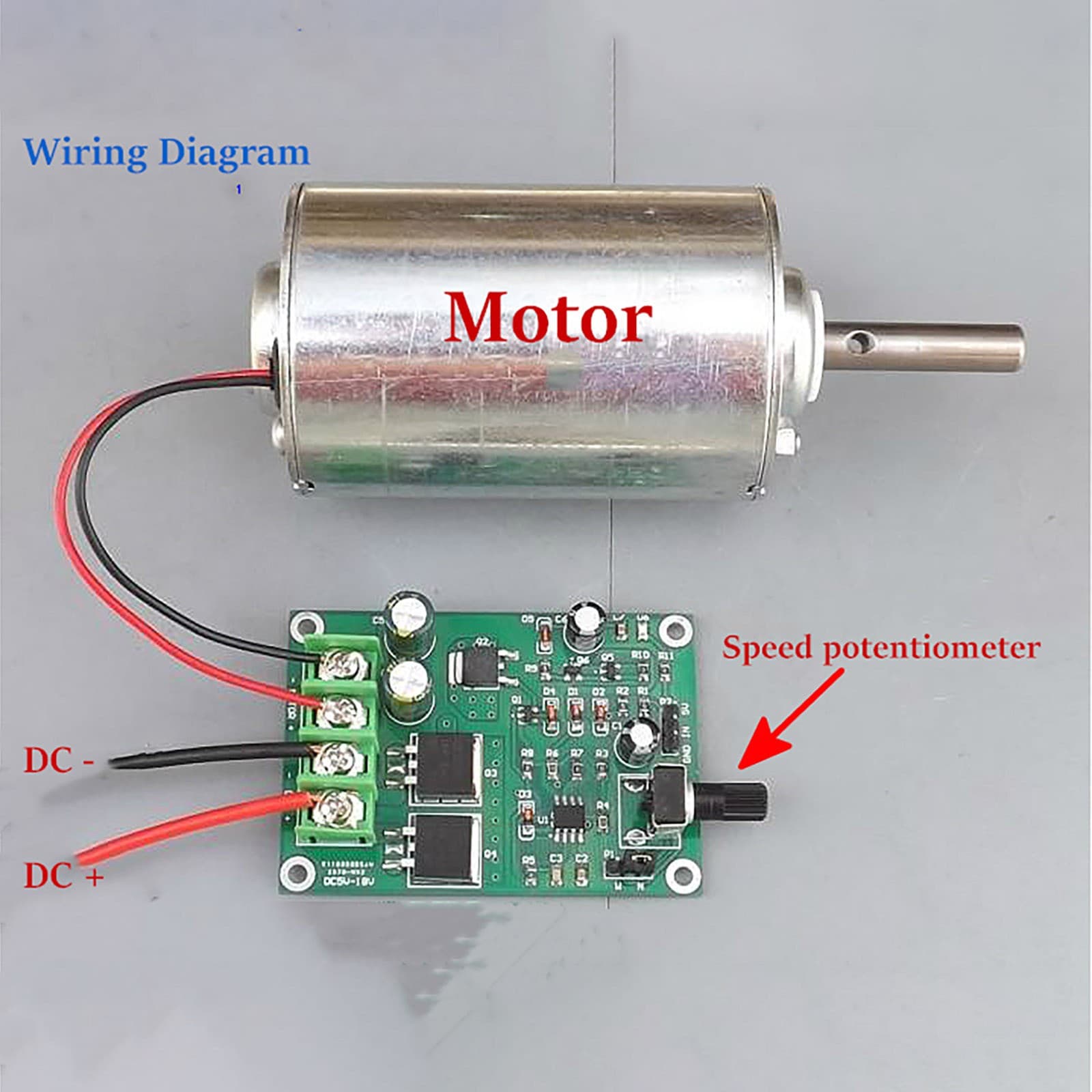 DC 5-18V 12A PWM Motor Speed Controller Board Module Adjustment Potentiometer C 3