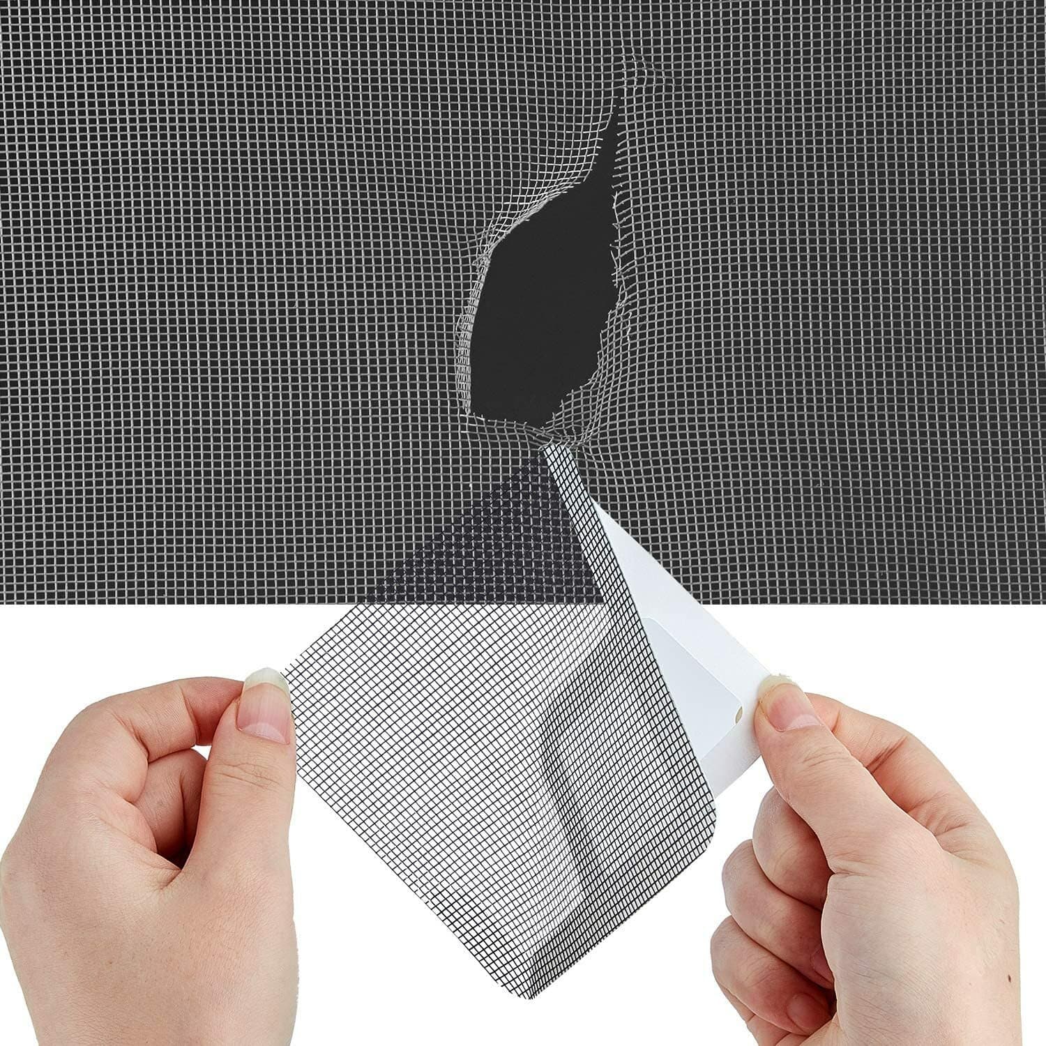 5x Window Door Screen Patch Repair Kit Cover Fiberglass Mesh Hole Repaire Tape 6