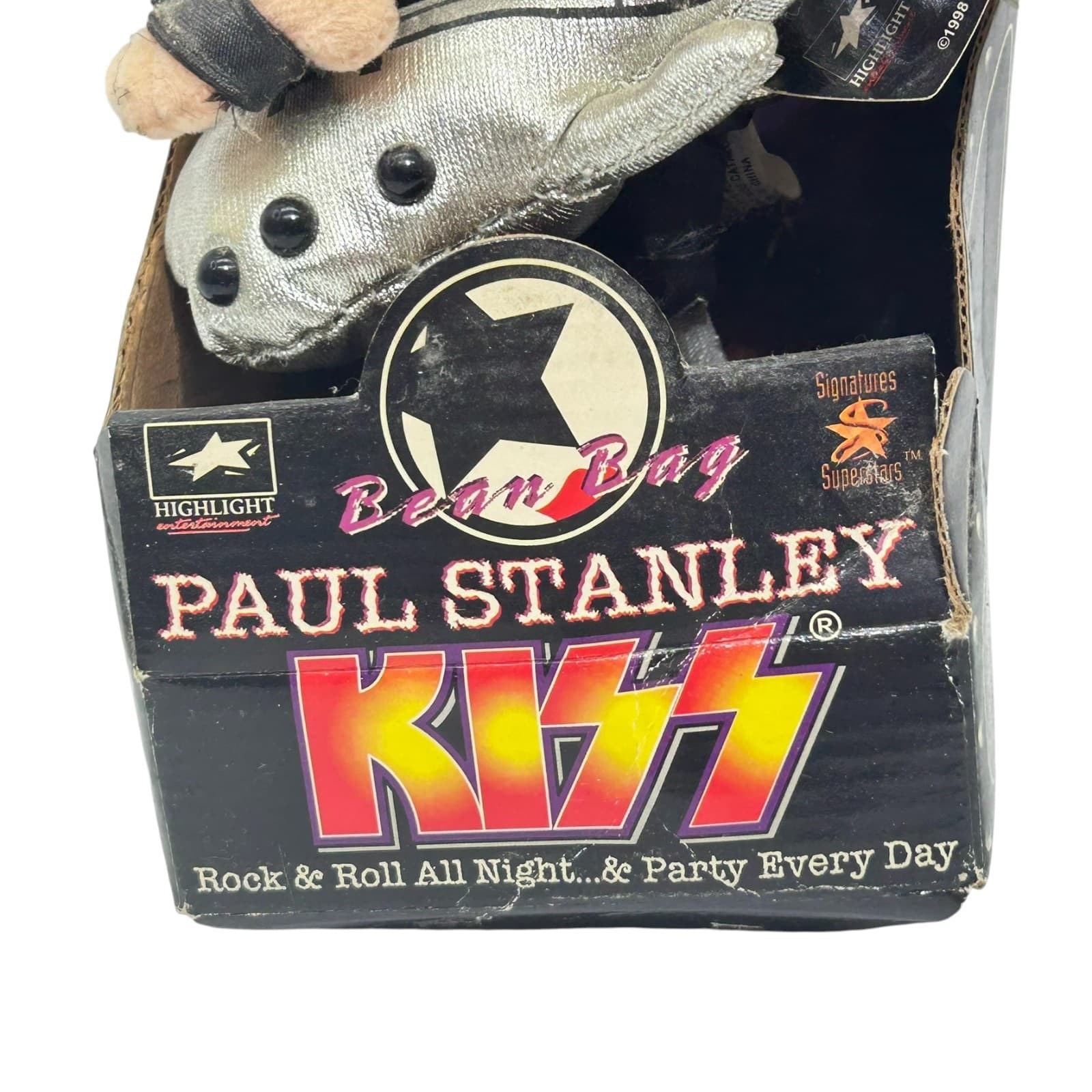 Vintage 1998 Kiss Paul Stanley Bean Bag Doll by Highlight Entertainment Products 4