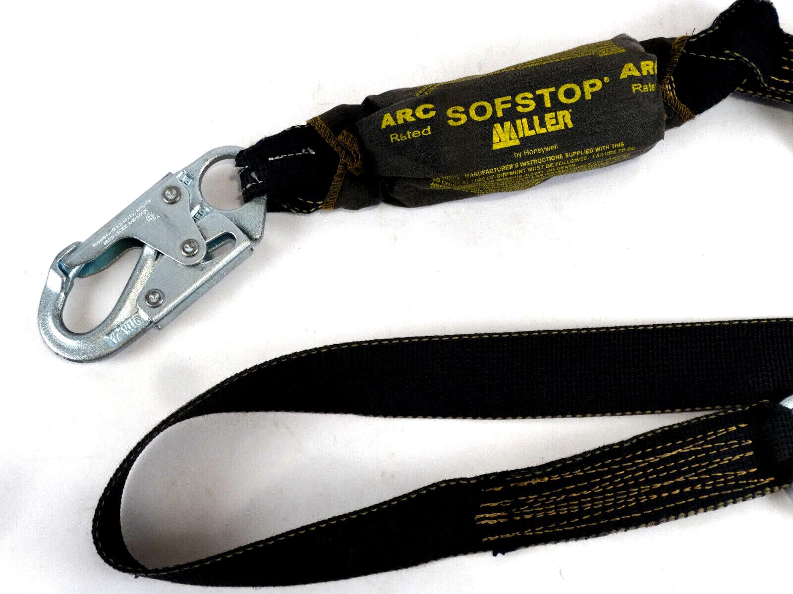 Honeywell Miller SofStop Series Shock Absorbing Web Lanyard 6ft/9000lbs 2