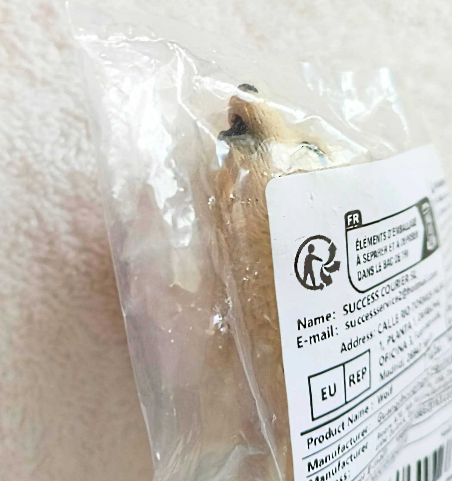 2025 Small Standing HOWLING ARCTIC WOLF 3.3" Long Made of Hard PVC Material 3