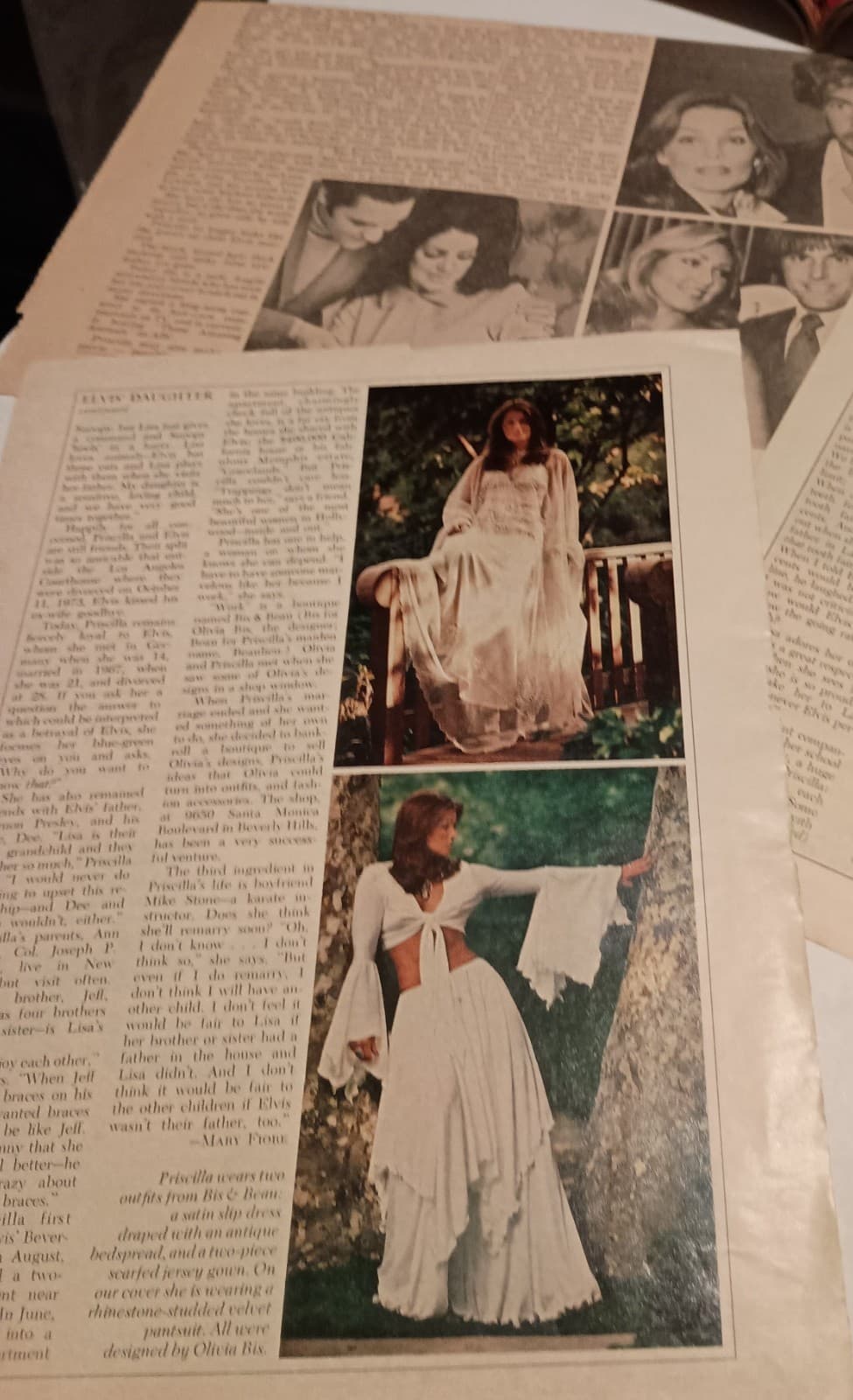 PRISCILLA PRESLEY magazines and news clippings 1970s- 1990s lot of 6 3