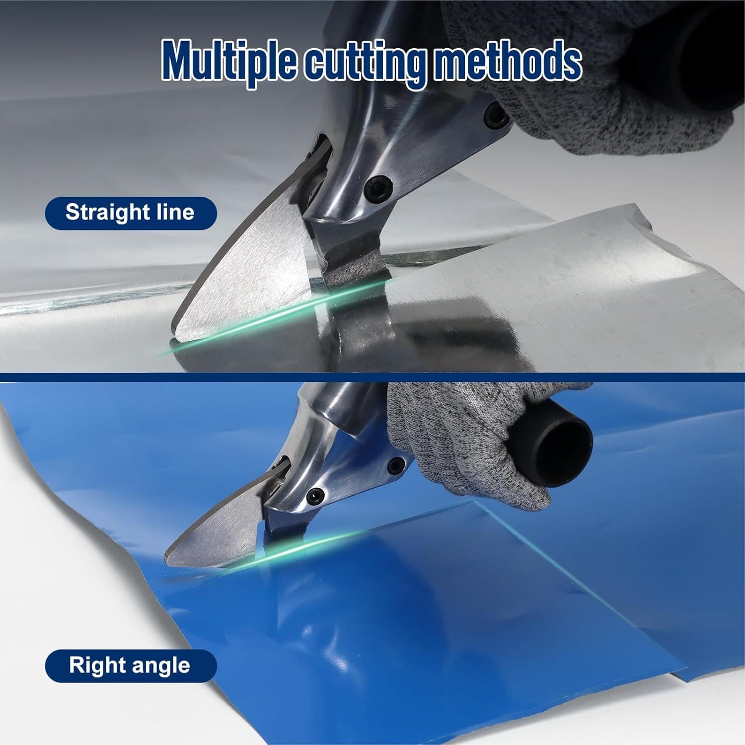 Metal Shears Drill Attachment,Sheet Metal Cutter with 360 Degree Pivoting Handle 4