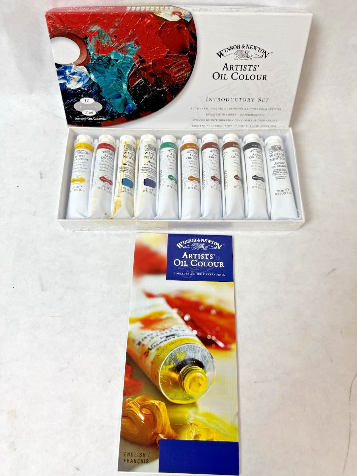 Winsor & Newton Artists Professional Oil Color Introductory Set of 10 NEW IN BOX 5