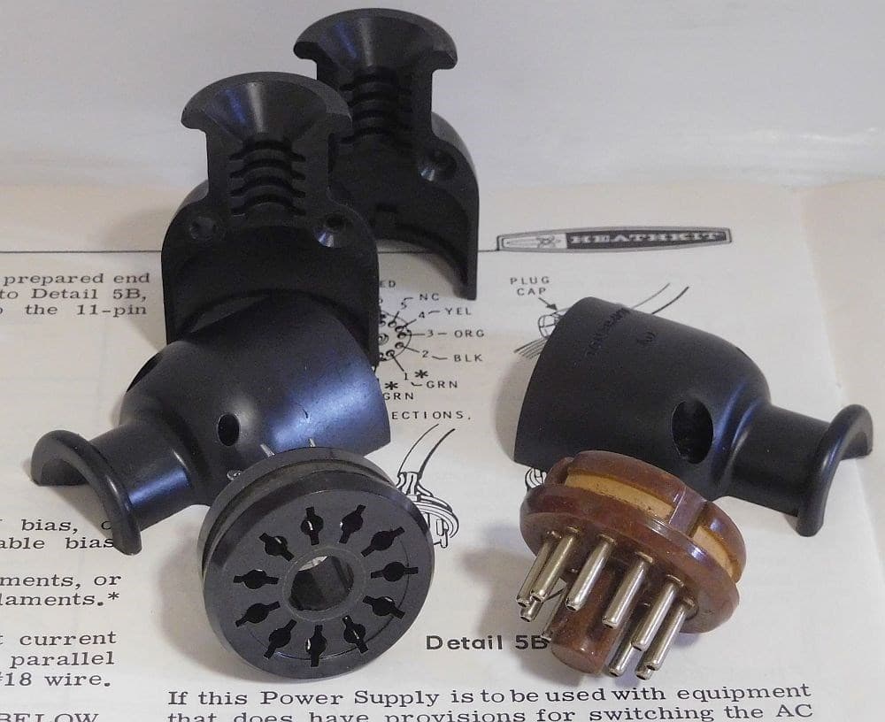 * BRAND NEW 11 PIN CONNECTORS MADE IN THE USA FOR HEATHKIT TRANSMITTERS 3