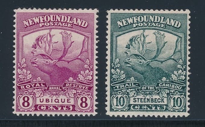NEWFOUNDLAND "CARIBOU" SC #121 & #122 MNH VF *HARD TO FIND*