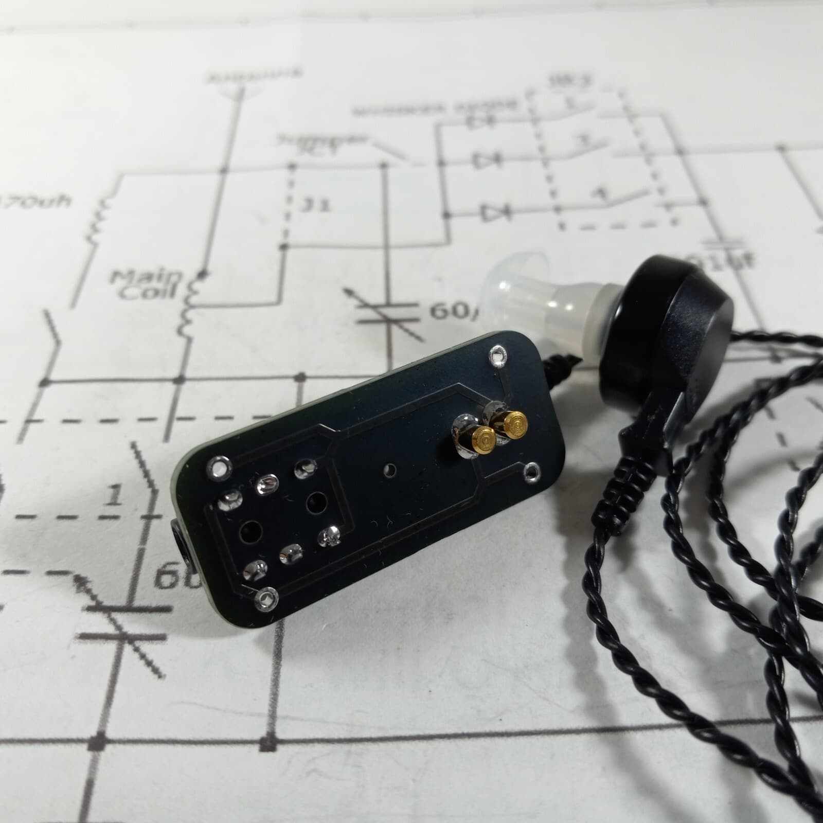 Crystal Radio Higher Impedance Earphone Wide Frequency with Integral Jack-BLJ 4