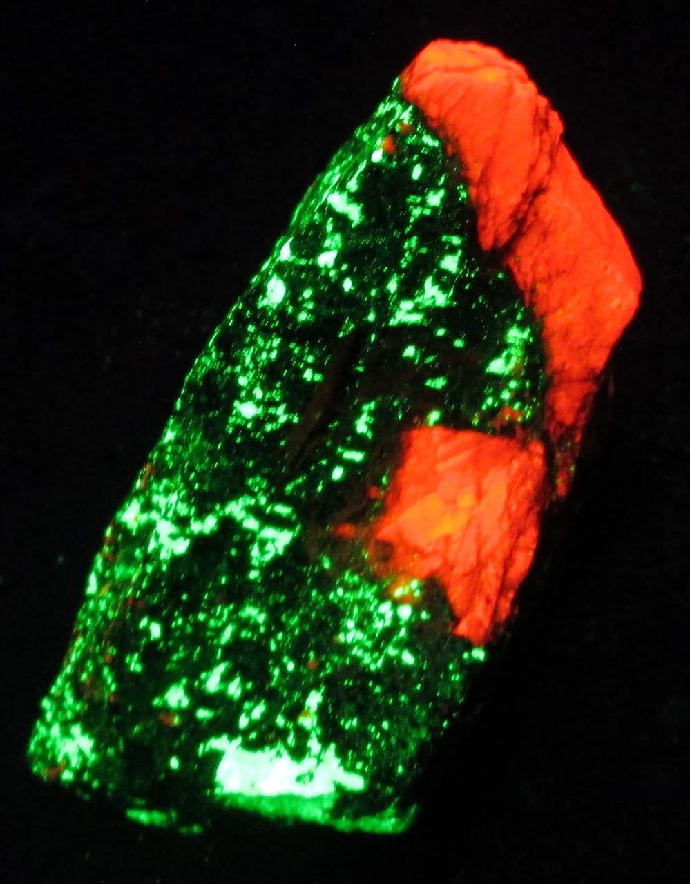 Willemite Calcite Pattern Piece Fluorescent Minerals Sterl. Hill NJ 5