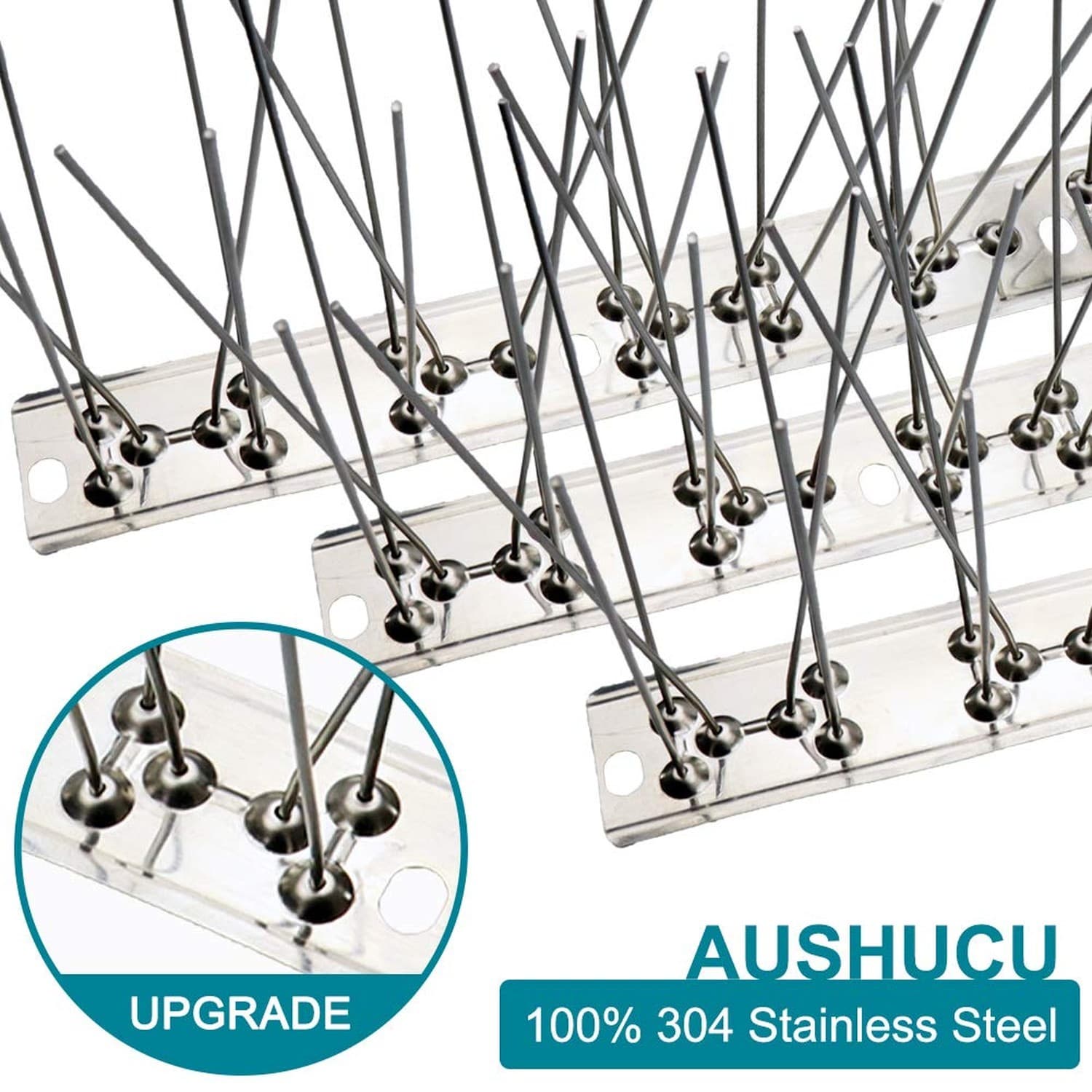 Bird Spikes Cover 11Feet Stainless Steel Pigeons Spikes Small Bird Spikes for... 2