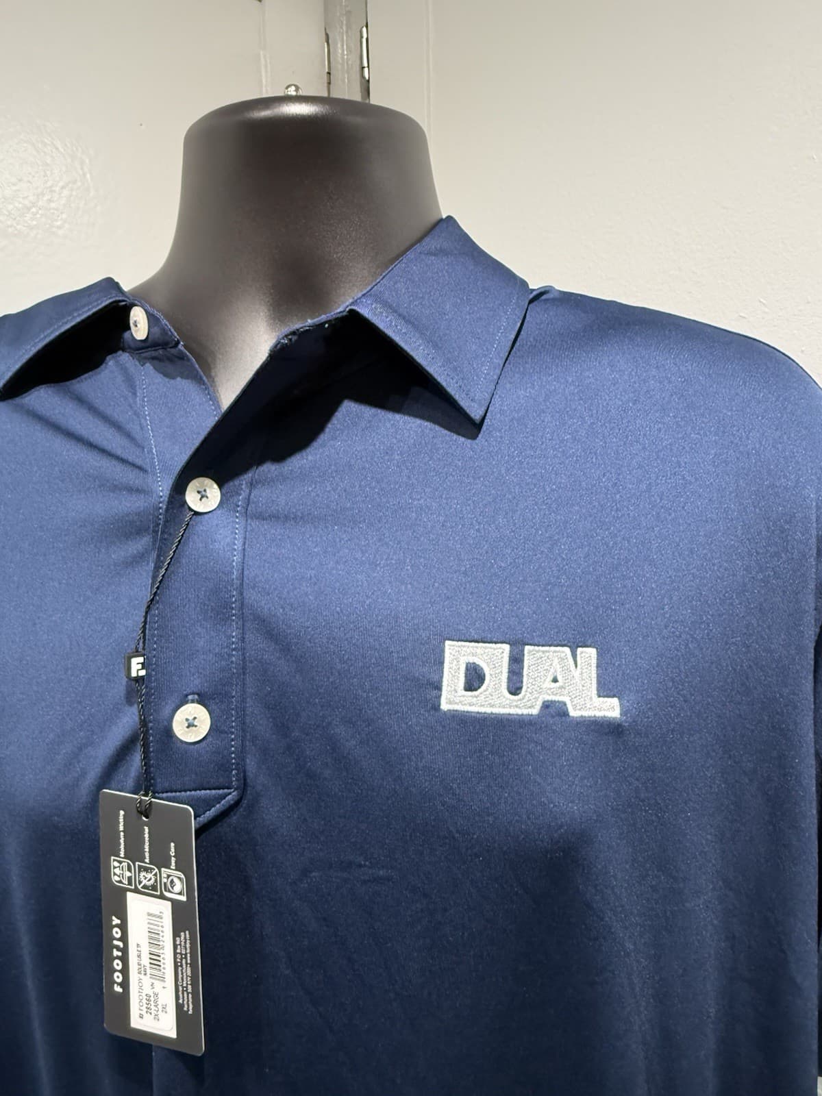 FootJoy Blue Label Golf Polo Shirt Moisture Wicking Athletic Men’s Size 2XL NWT 2