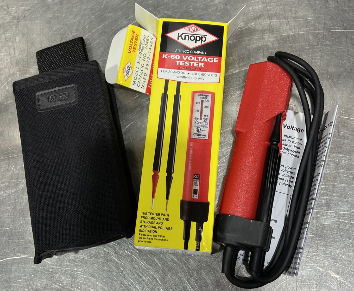 Knopp Inc K60 Voltage Tester 120v -600v AC DC Nos Surplus 5