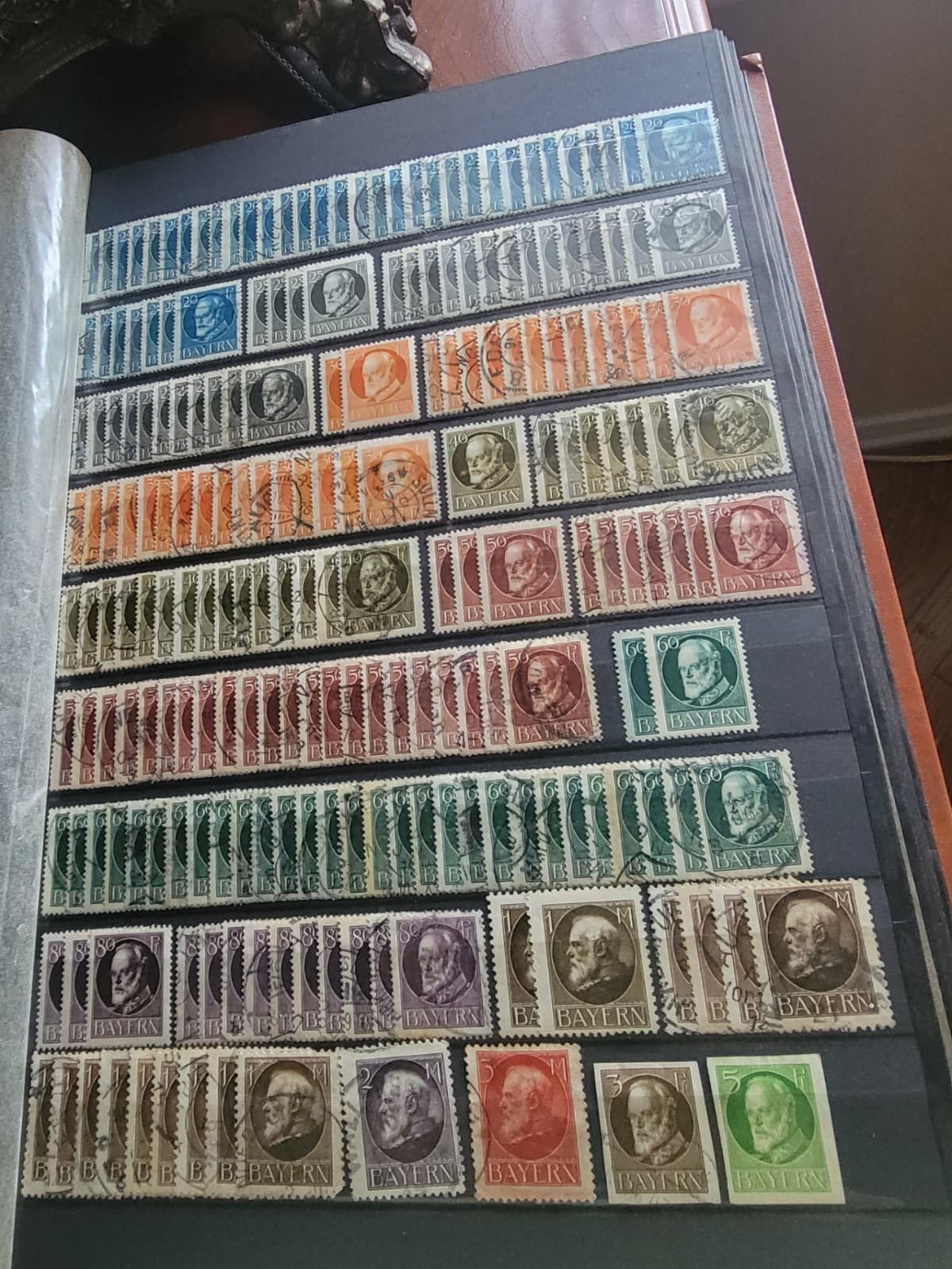 Reich, BAVARIA 1849-1920 COLLECTION OF 2160+ STAMPS MINT & USED in stockbook 5