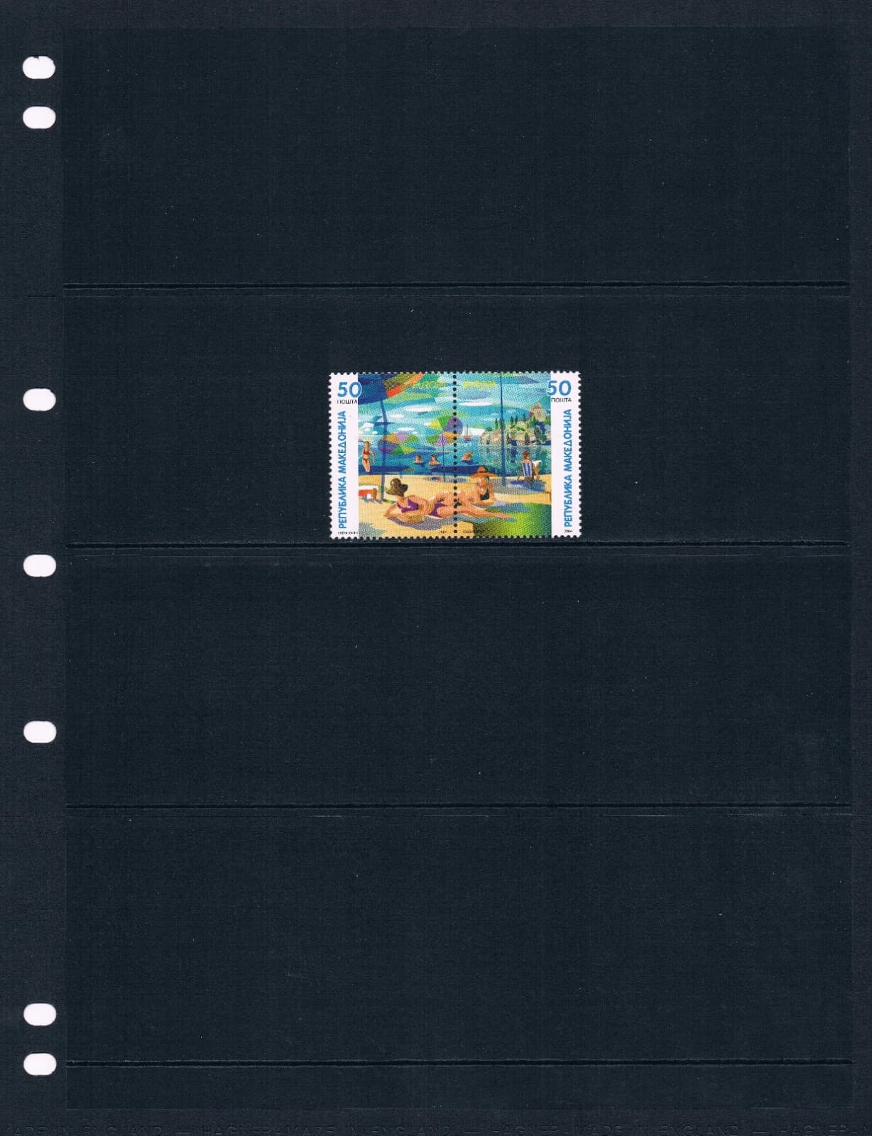 $4.00 Scott Value - 2004 MACEDONIA Beach Vacation Adriatic CV MNH NH UMM 2