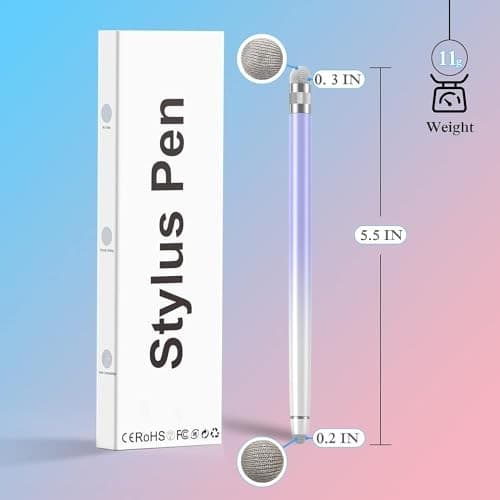  2PCS Stylus Pens for Touch Screens,Stylus Pen for iPhone/iPad/Tablet  5
