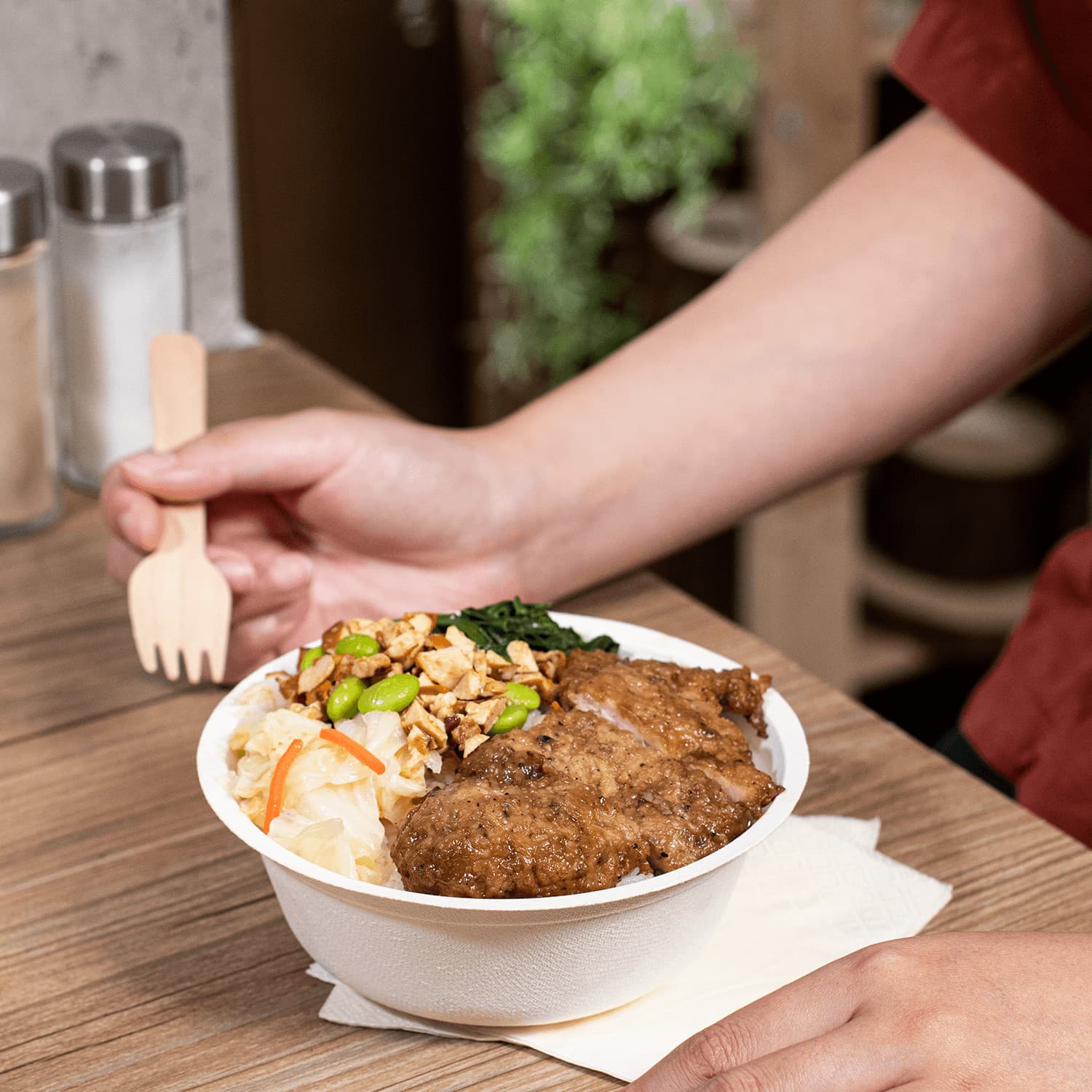 Karat Earth 16oz PFAS Free Bagasse Eco-Friendly Rice Bowl - 1,000 pcs 3