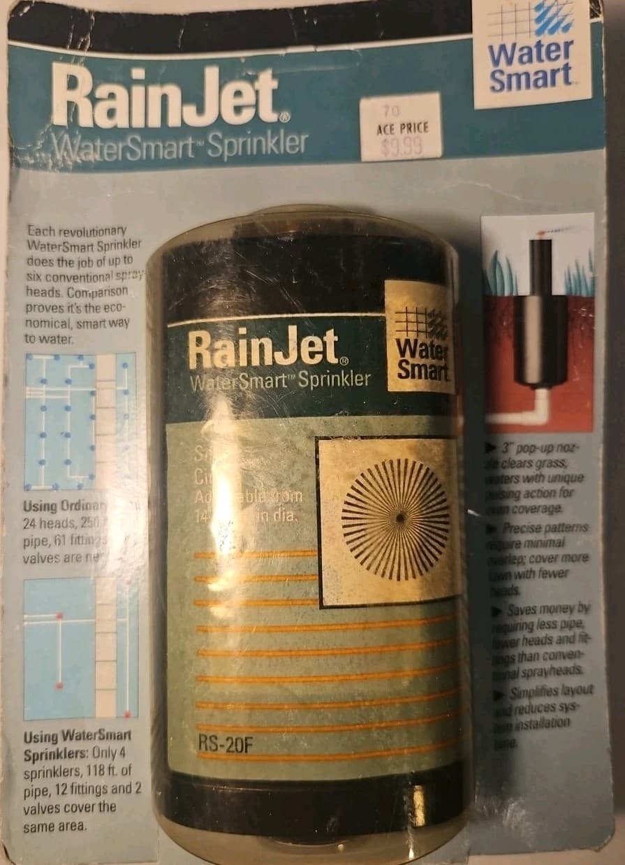 Rain Jet Water Smart Sprinkler RS-20F 14' to 24' Diameter Small Circle USA