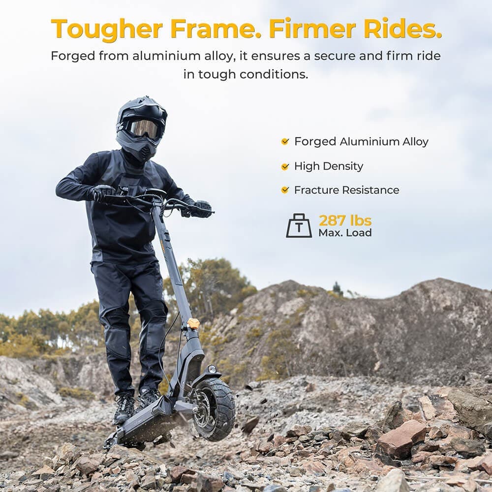 Ausom L2 Max Adult Electric Scooter 1000W Motor E-Scooters,Front/Rear Disc Brake 4