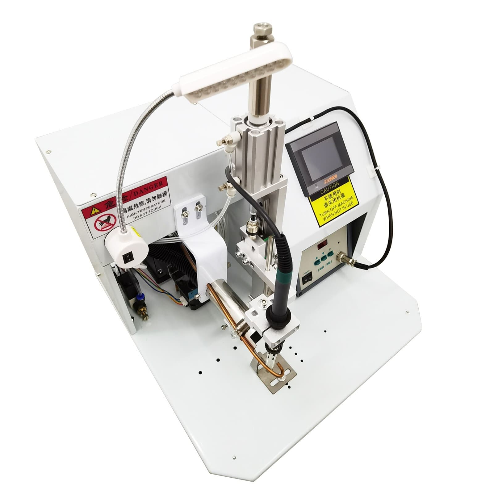 110V Intelligent Semi-automatic Pneumatic Pedal Control Soldering Machine 160W 6