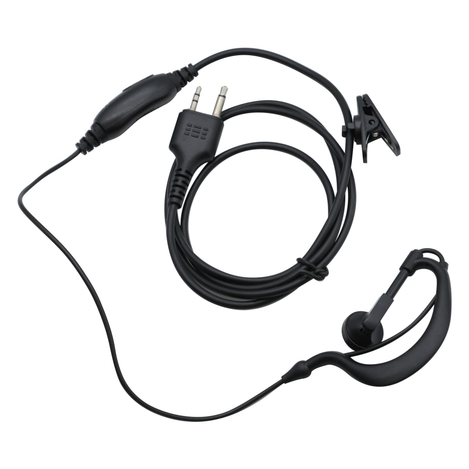 2X With PTT MIc Headsets/Earpiece for Midland 2/Two Way Radio Walkie Talkie 3