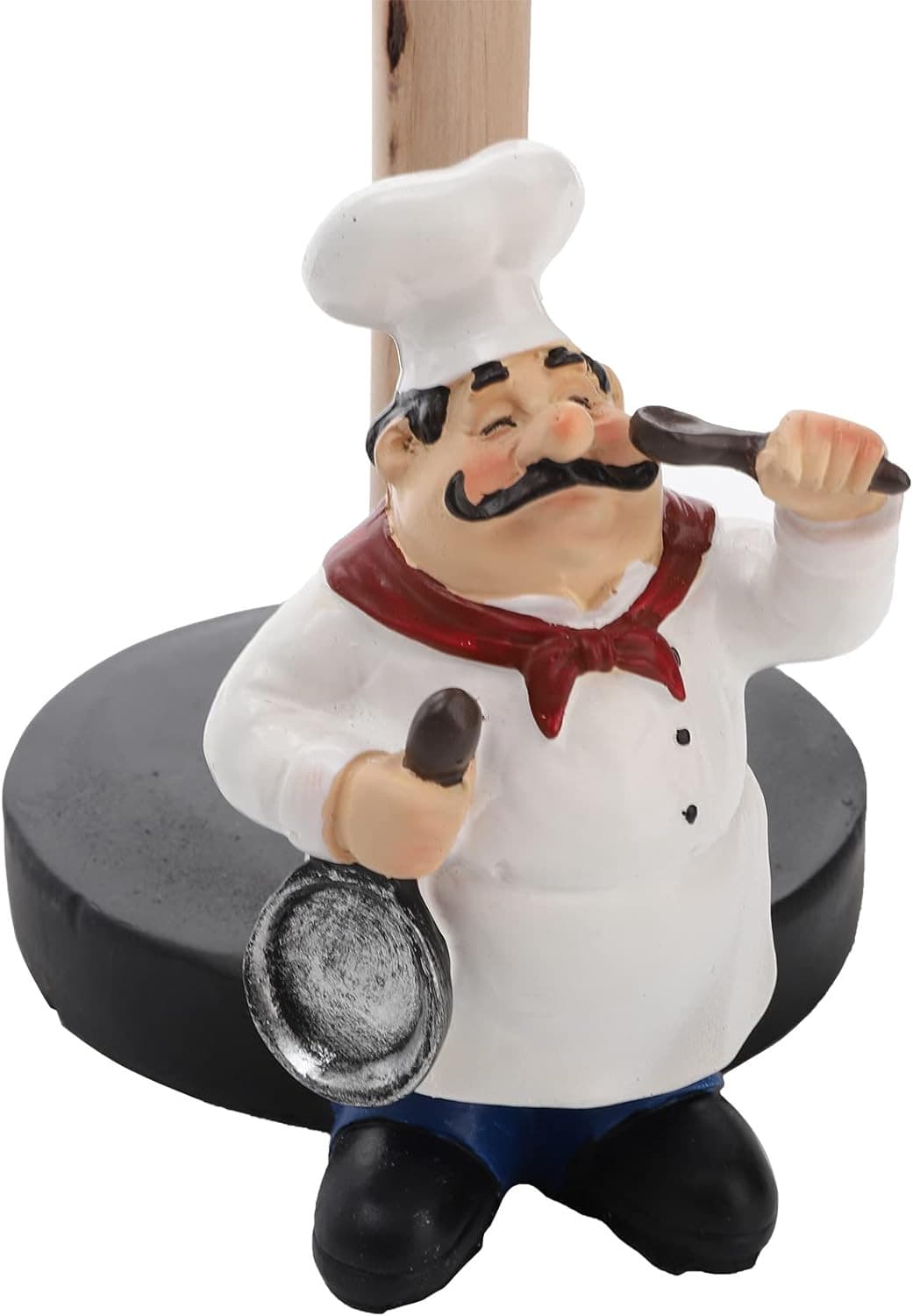 Suwimut Chef Style Paper Towel Holder, Resin Crafts Display Chef Figurines Creat 2