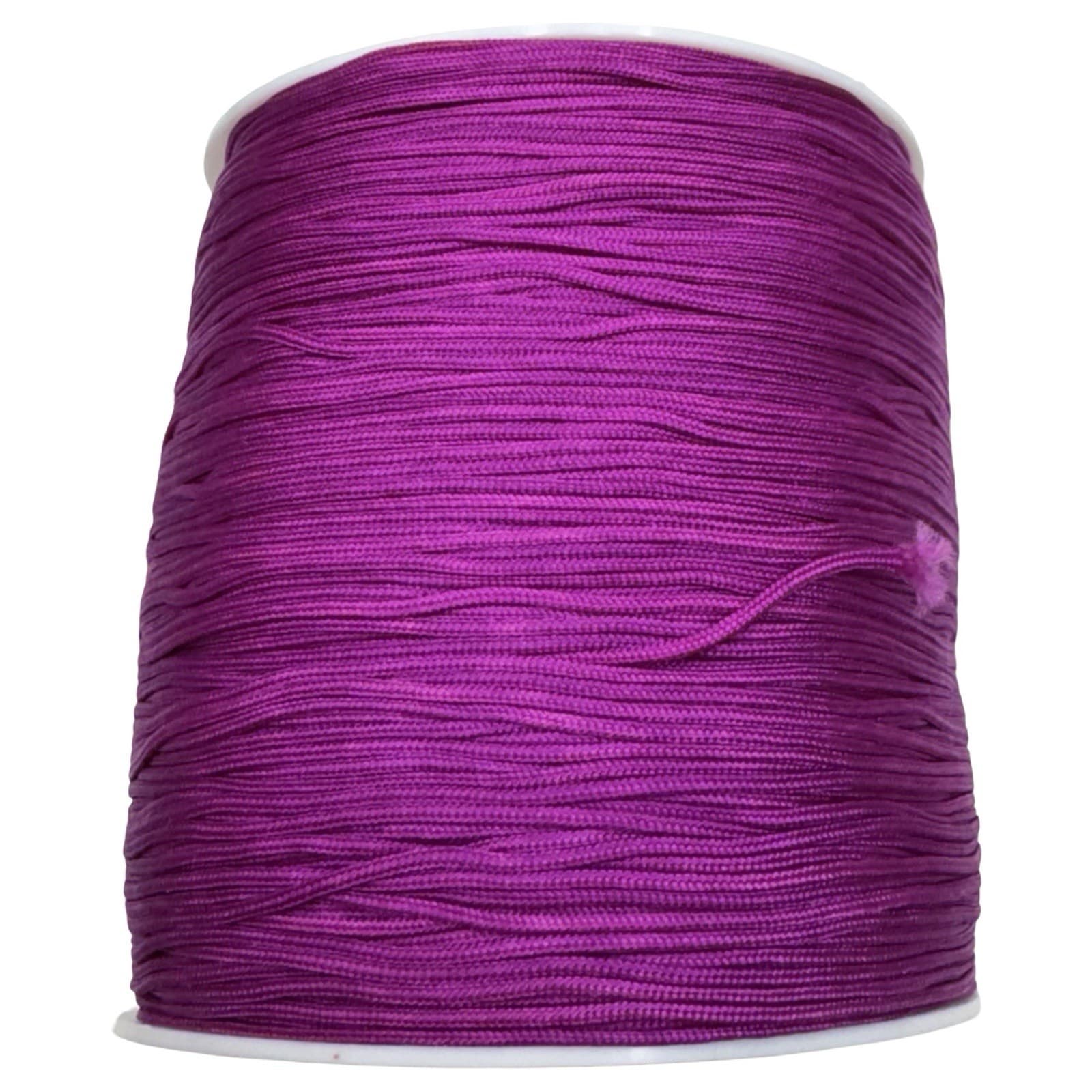 100 yds Silk Cord - Purple - size A (0.8mm Diameter)