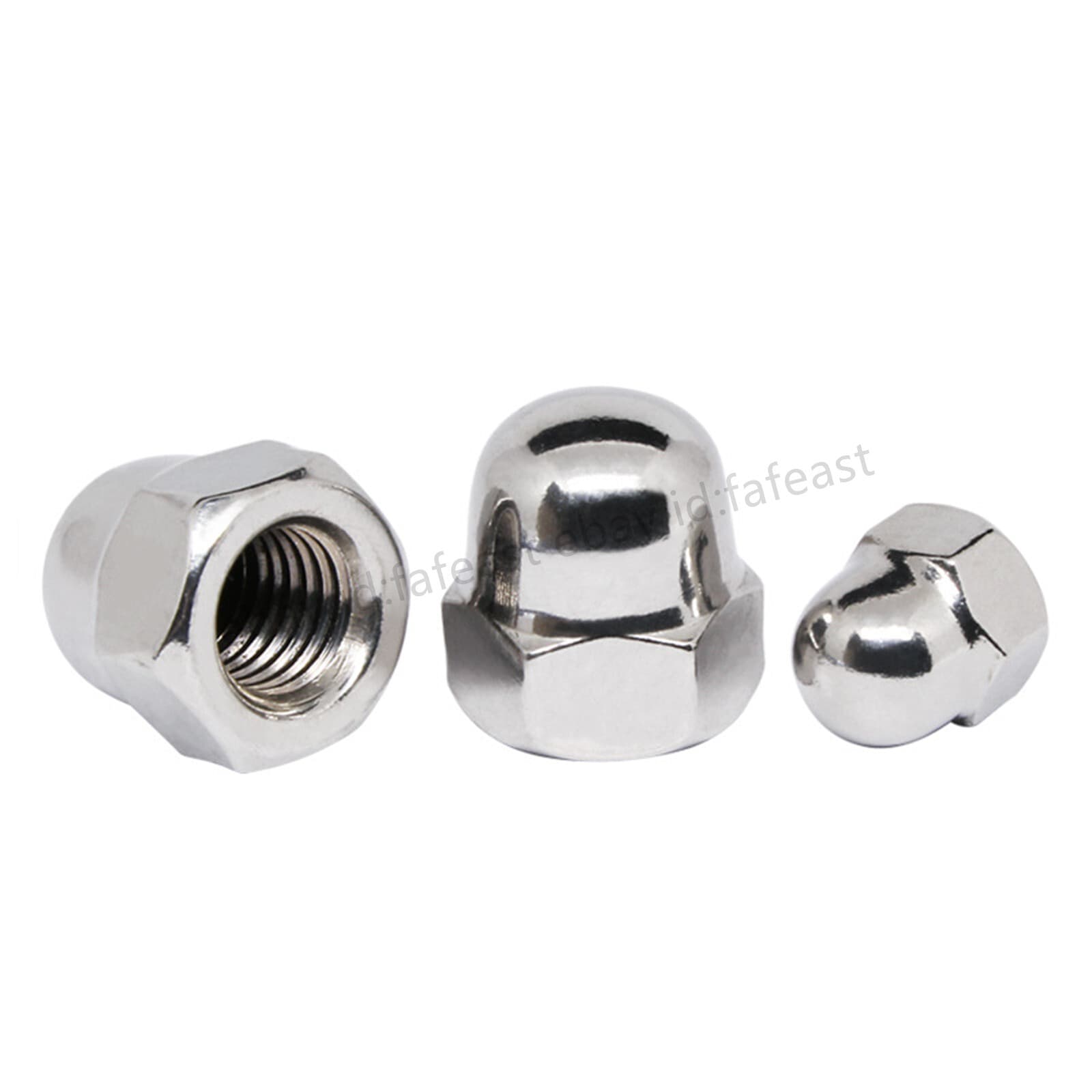 M5 To M16 Hexagon Cap Nuts Hex Acorn Nuts 304 Stainless Steel & Left Hand 2
