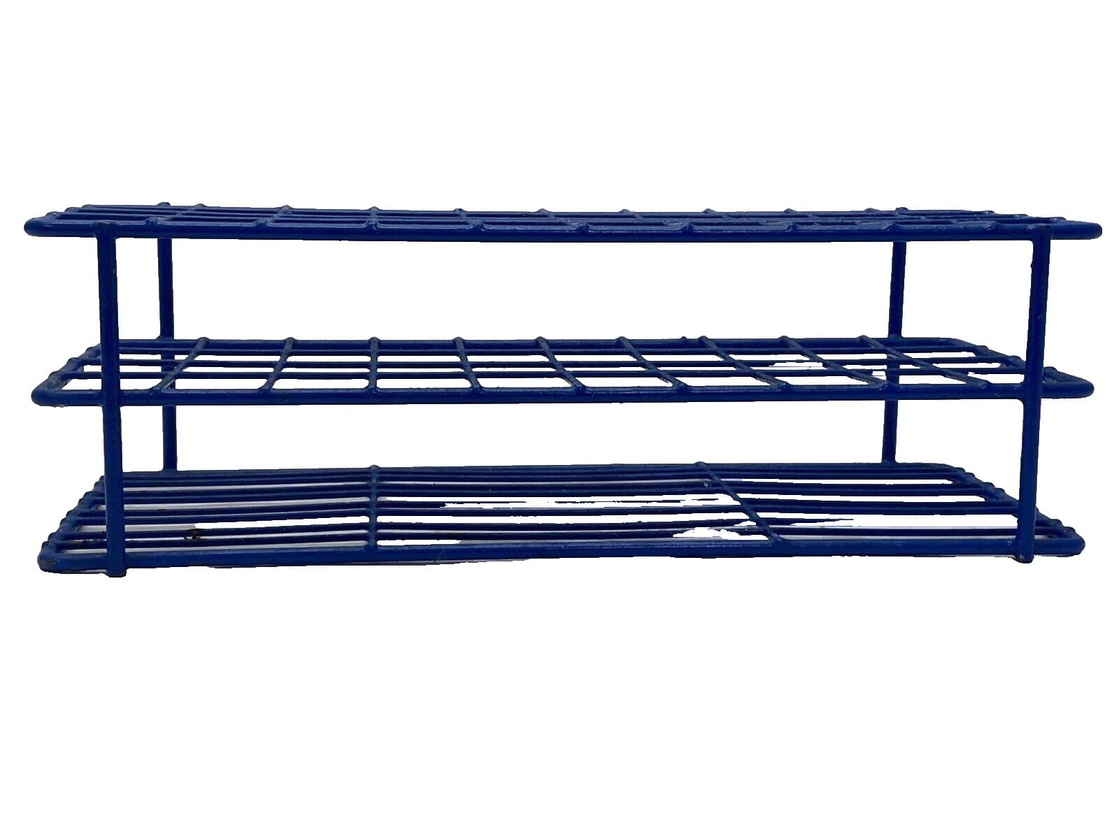 40-Place SP SCIENCEWARE Blue Epoxy-Coated Steel Wire Test Tube Rack 23mm 2