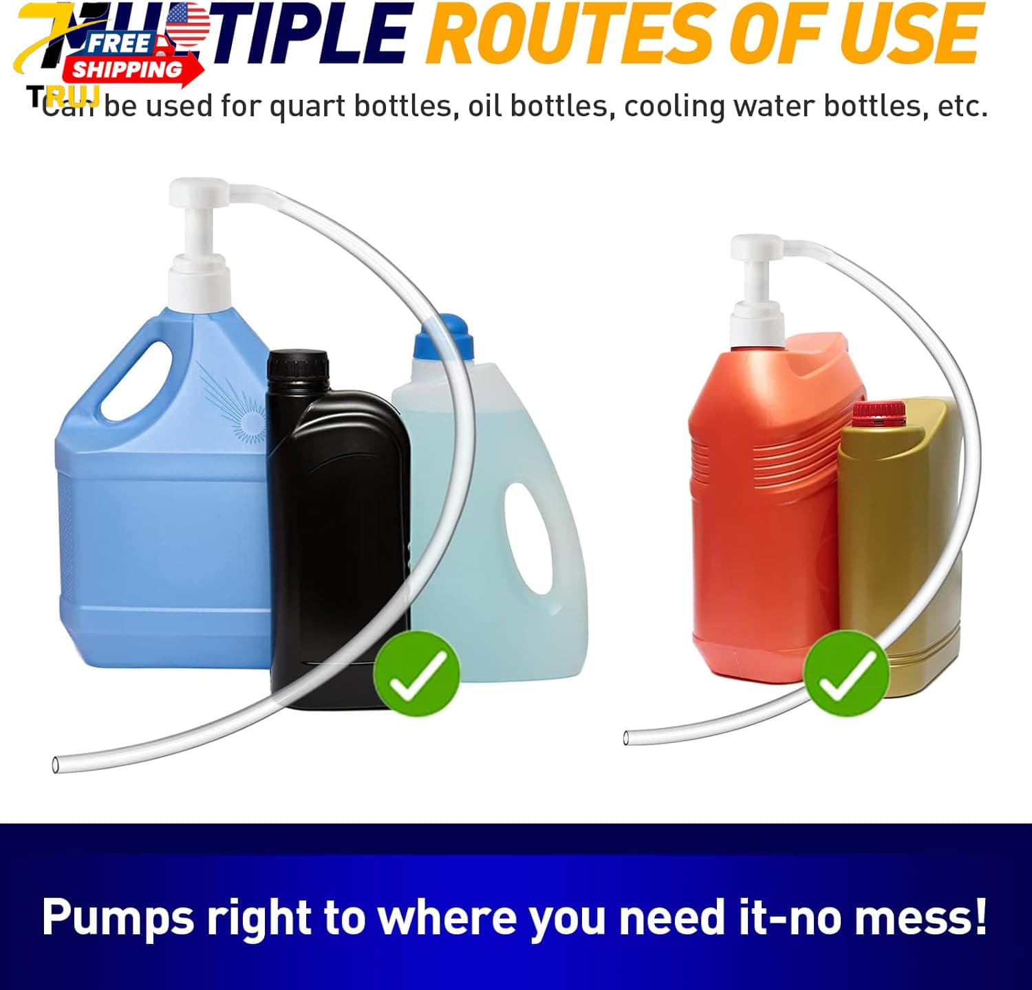 Fluid Pump for Quart Bottles Transfer Gear Oil Transmission and Differential 3