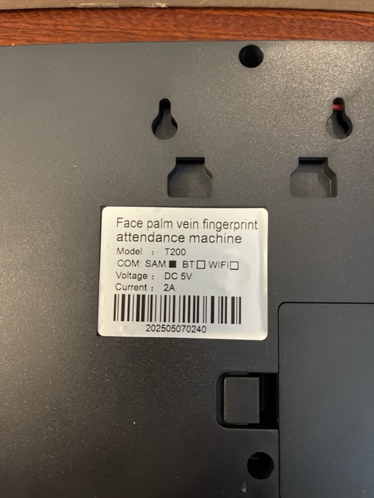 Attendance Machine T200 FACE PALM VEIN AND FINGER PRINT   2