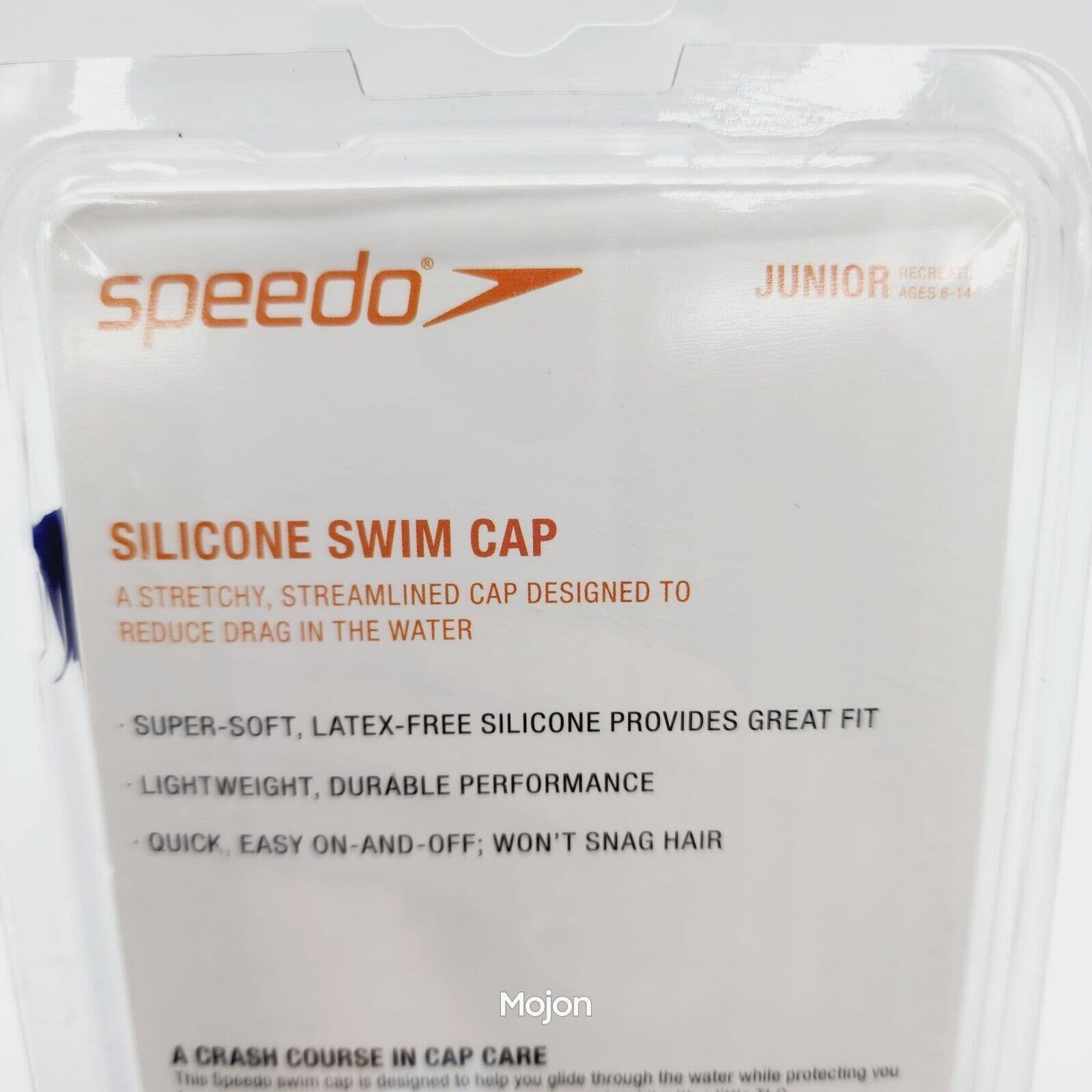 Speedo Solid Silicone Swim Cap Purple Dream Latex Free Junior Ages 6-14  6