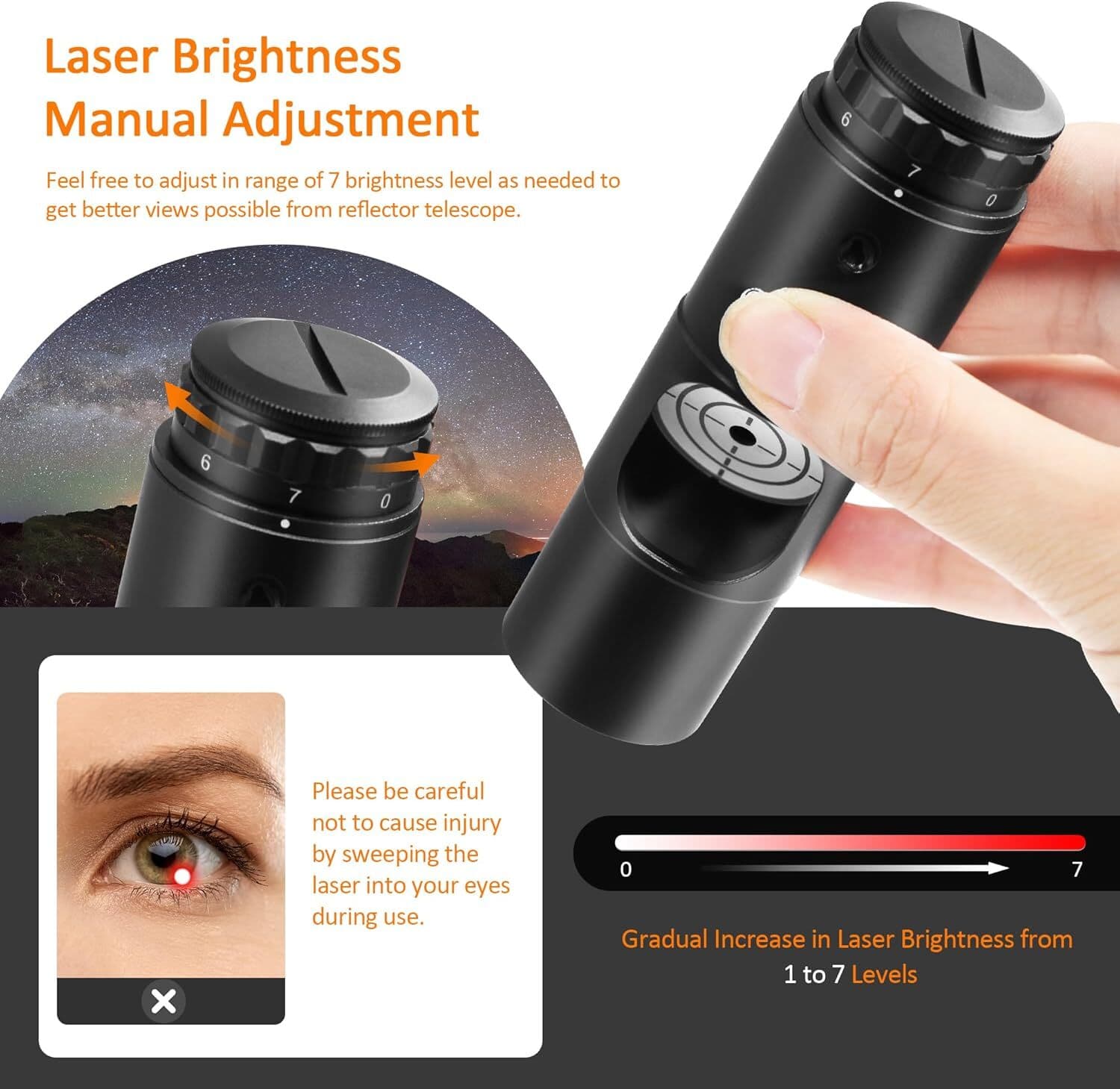 Alignment 1.25" Next Generation Laser Collimator for Newtonian Telescopes - w... 2