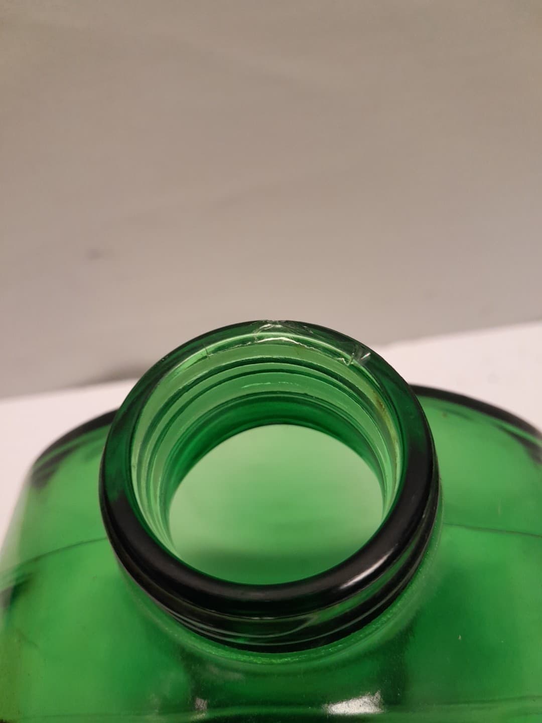 Vintage Sunsweet Prune Juice 1930's 40's Canteen Style Green Glass Bottle Jar 3