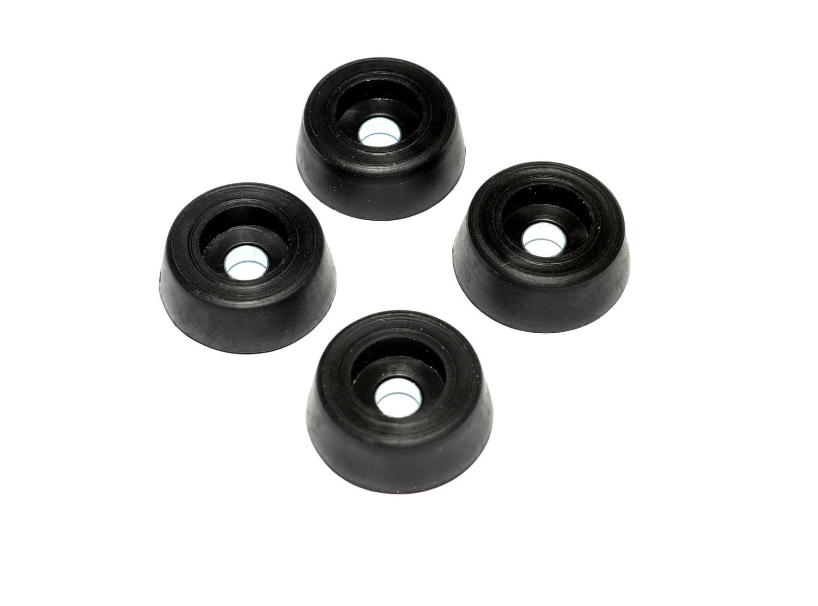 20 SMALL ROUND RUBBER FEET w/ SCREWS   1/2 W x 1/4 H  - CUTTING BOARDS - US MADE 3