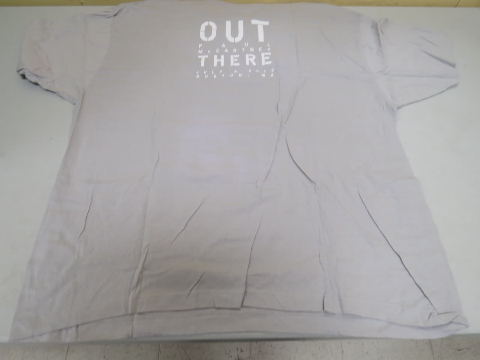 Paul McCartney Out There 2013 Boston MA Grey T Shirt 2XL Concert Tour Beatles 4