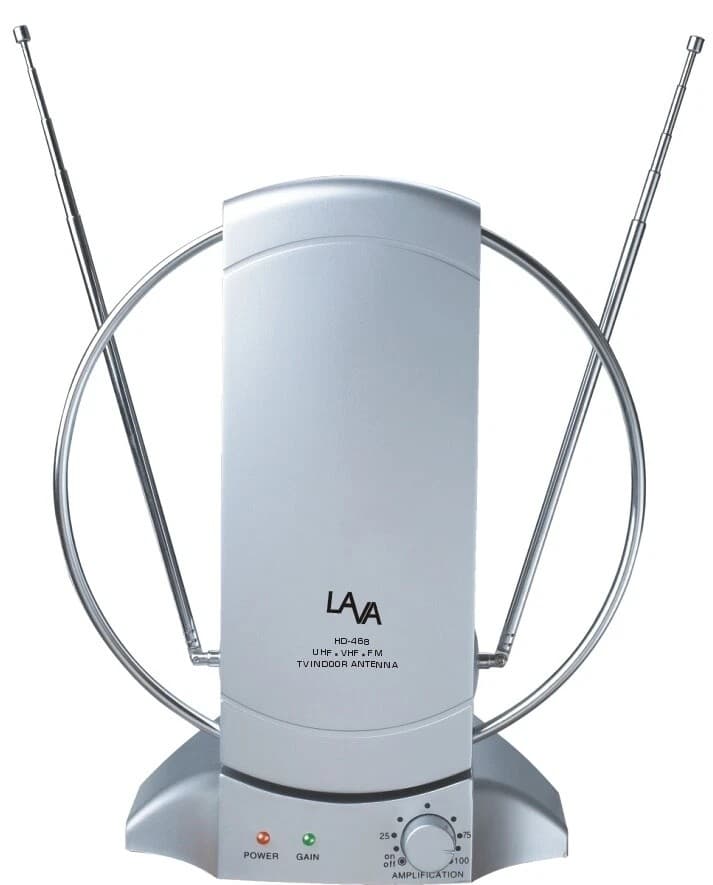 Indoor Digital TV Antenna Table Amplified Signal Booster HDTV UHF VHF FM 2