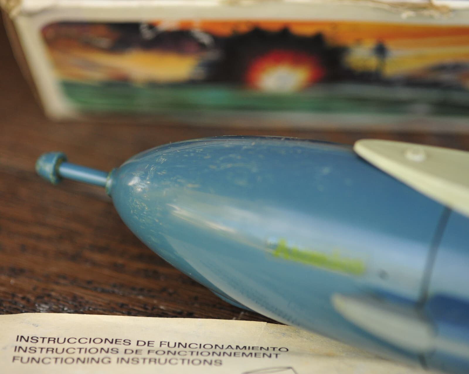 Ranetta-Spain SA-107 Submarino Atomico Submarine Working w Box ~Battery Powered 4