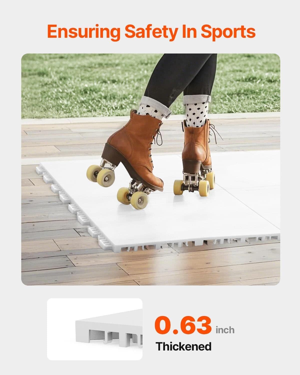 Interlocking 12x12 in Dryland Hockey Tiles, Versatile Training Surface 3