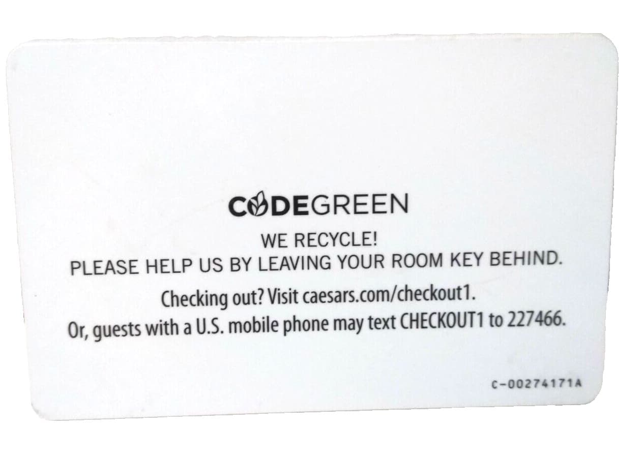 Nobu Room Key Card - Nobu Hotel Inside Caesar's Hotel Properties Las Vegas Rare 3