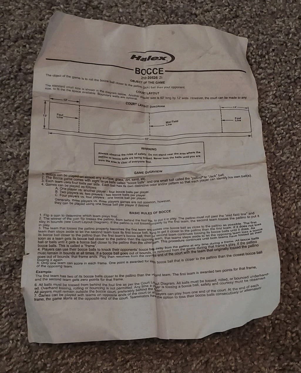 HALEX Bocce Ball Set Of 8 Large Balls & Pallina Target Ball With Carry Case 5