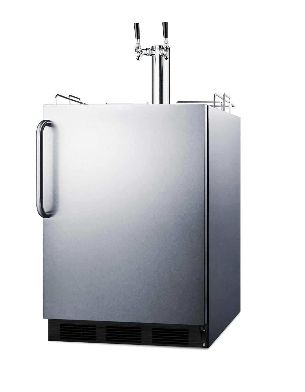 Summit SBC58BLBICADA 24"W 5.5 Cu. Ft. Built-In / - Stainless Steel 3