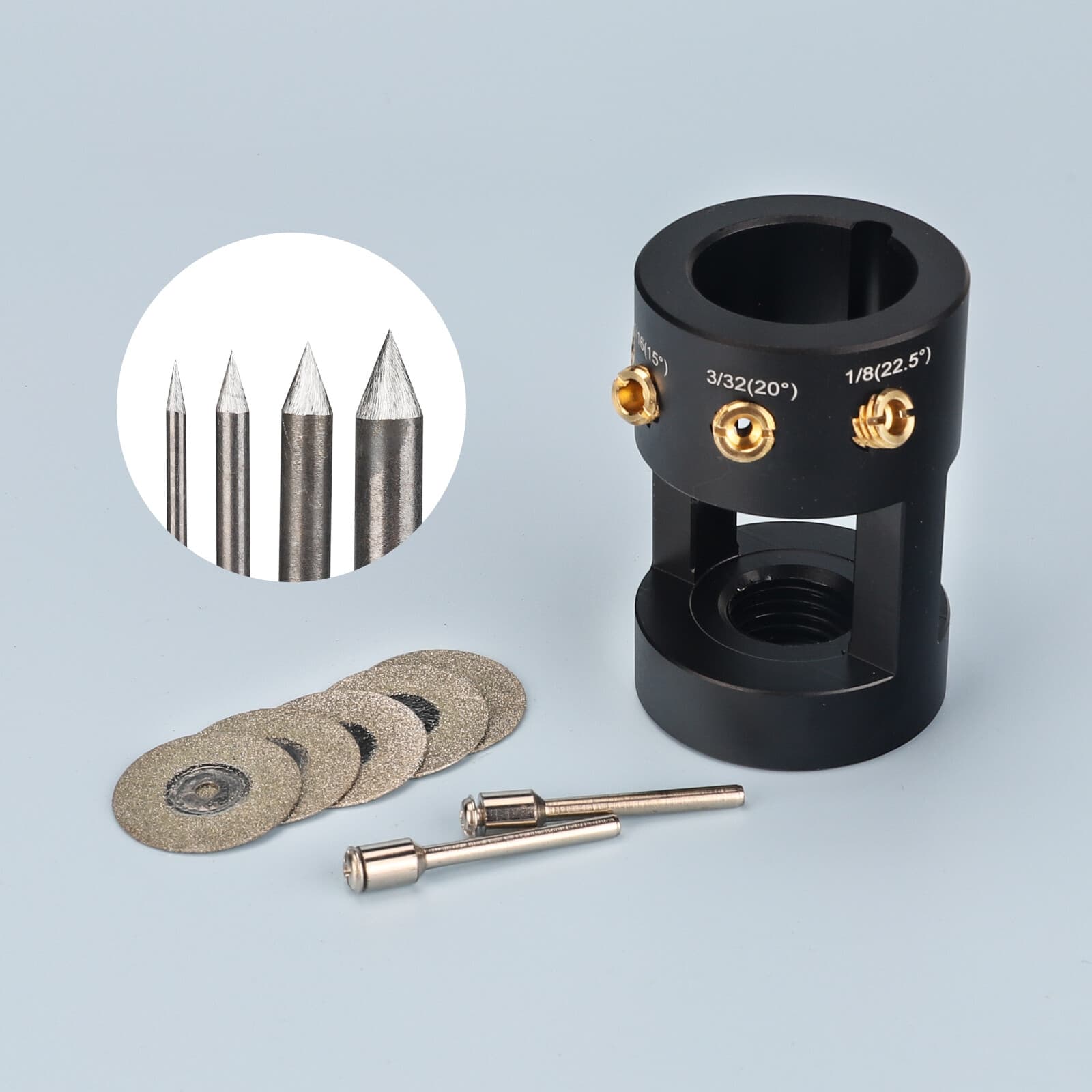 TIG Tungsten Grinder Sharpener Multi-Angle & Offset Tool Lightweight  Aluminium 2