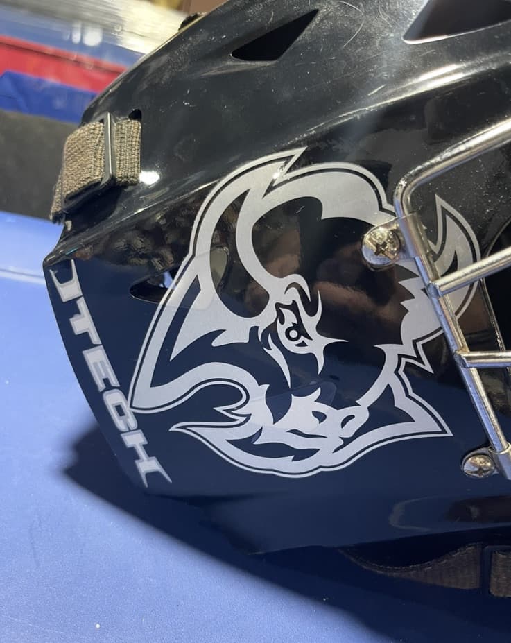 Buffalo Sabres Itech Pro Authentic Used F/S Goalie Mask 6