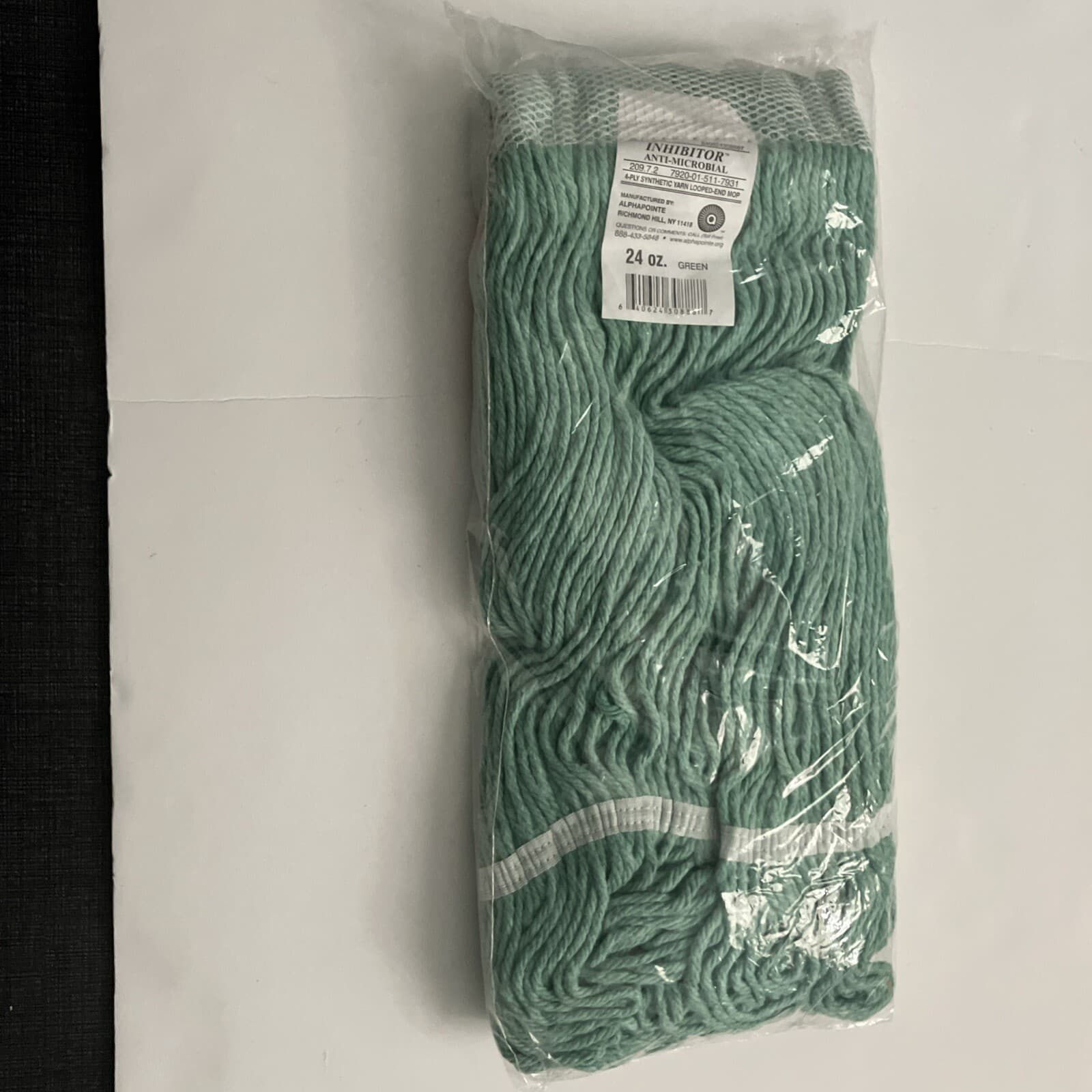 Skilcraft Inhibitor Anti-Microbial Mop Head 4 Ply Synthetic Yarn Looped End Mop 2